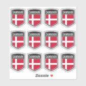 Sticker National - Danmark (Feuille)