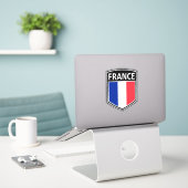 Sticker National - France (Ordinateur portable sur le bureau)