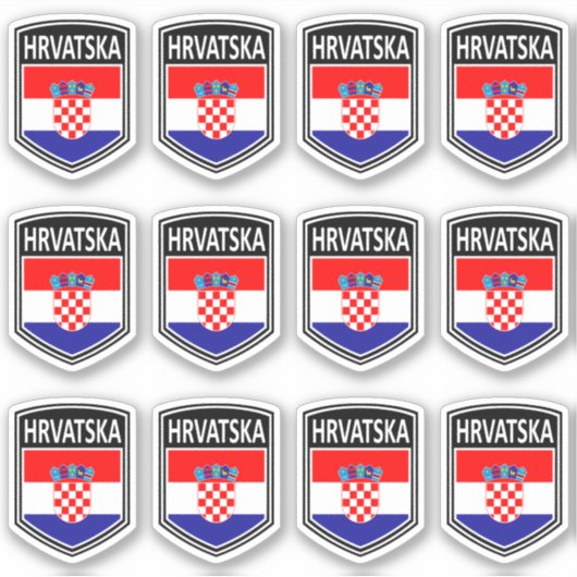 Sticker National - Hrvatska (Devant)
