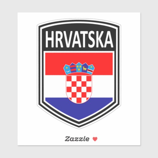 Sticker National - Hrvatska (Feuille)