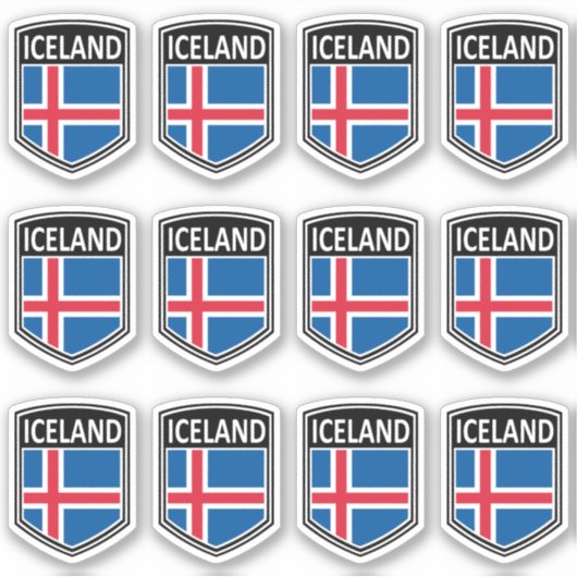 Sticker National - Islande (Devant)