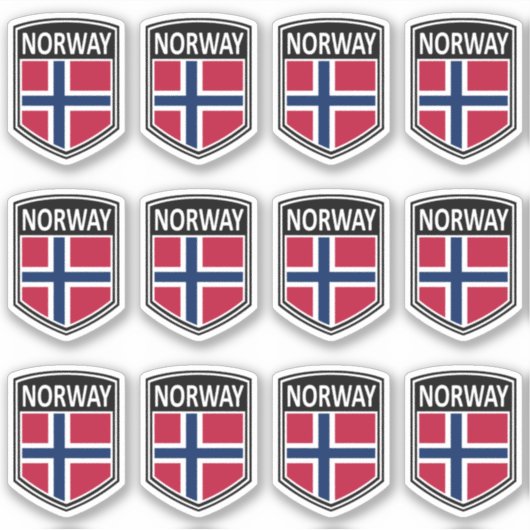 Sticker National - Norvège (Devant)