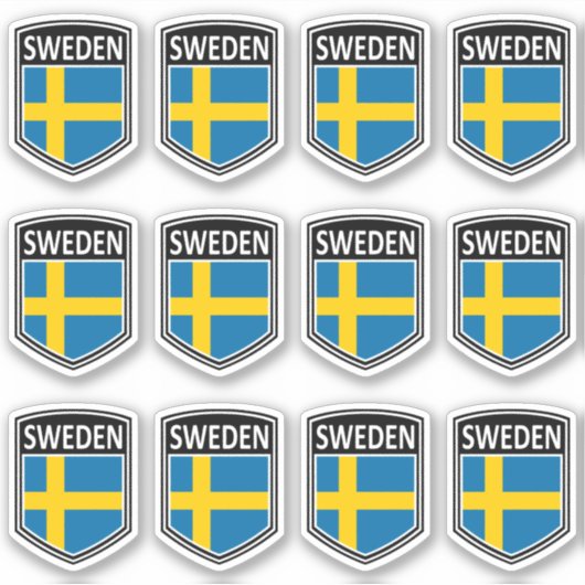 Sticker National - Suède (Devant)