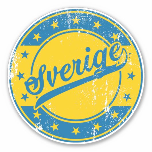 Sticker National - Sverige | Suède (Devant)