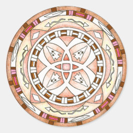 Sticker Native American Southwestern mandala