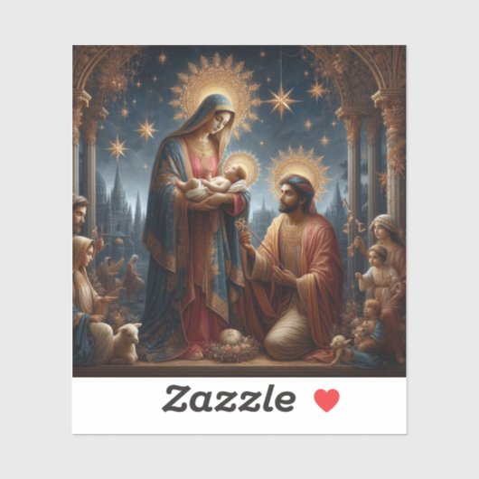 Sticker Nativité (Feuille)