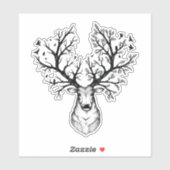Sticker Nature Deer (Feuille)