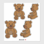 Sticker Naughty Bear (Feuille)