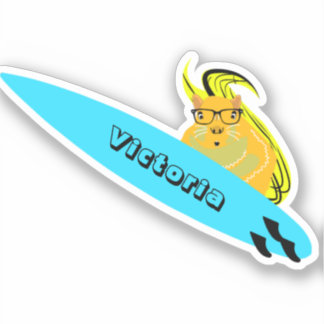 Sticker Naughty Squirrel #1048 Surf