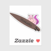 Sticker Naughty Squirrel #1071 Surf (Feuille)