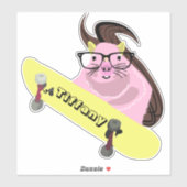 Sticker Naughty Squirrel #108 Girls Name (Feuille)