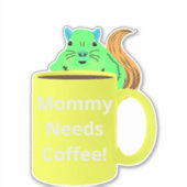 Sticker Naughty Squirrel #110 Coffee Cup (Devant)