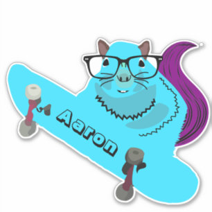 Sticker Naughty Squirrel #114 Skateboard