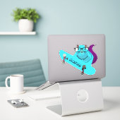 Sticker Naughty Squirrel #114 Skateboard (Ordinateur portable sur le bureau)