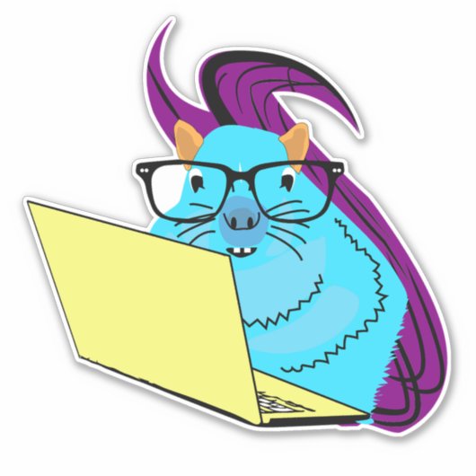 Sticker Naughty Squirrel #120 (Devant)