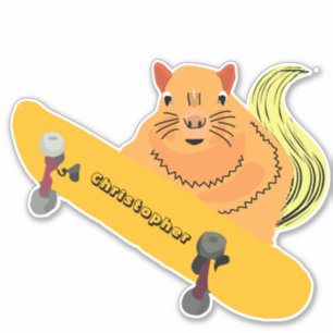 Sticker Naughty Squirrel #125 Skateboard