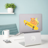 Sticker Naughty Squirrel #125 Skateboard (Ordinateur portable sur le bureau)