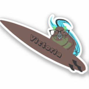 Sticker Naughty Squirrel #1267 Surf