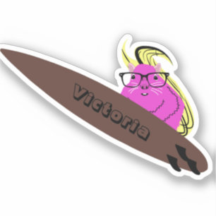 Sticker Naughty Squirrel #1328 Surf