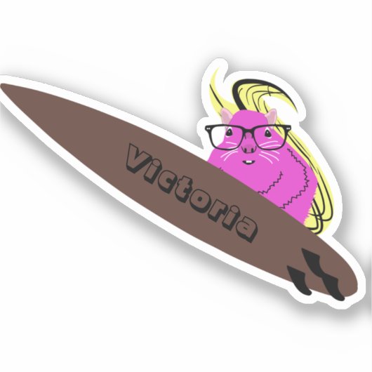 Sticker Naughty Squirrel #1328 Surf (Recto)