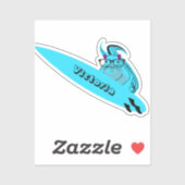 Sticker Naughty Squirrel #1329 Surf (Feuille)