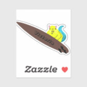 Sticker Naughty Squirrel #1337 Surf (Feuille)