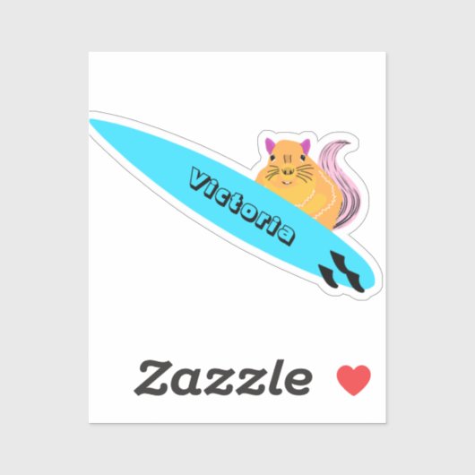 Sticker Naughty Squirrel #1363 Surf (Feuille)