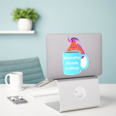 Sticker Naughty Squirrel #156 Coffee Cup (Ordinateur portable sur le bureau)