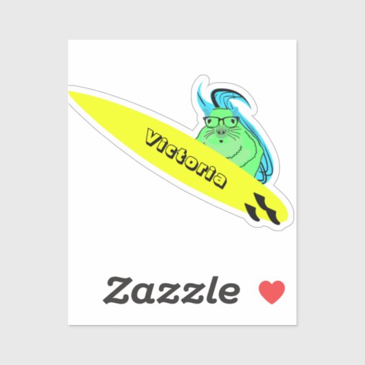 Sticker Naughty Squirrel #1598 Surf (Feuille)