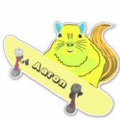 Sticker Naughty Squirrel #161 Skateboard (Devant)
