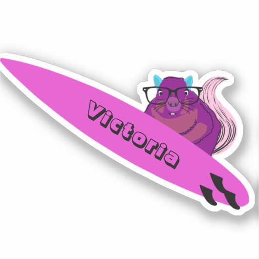 Sticker Naughty Squirrel #1636 Surf (Recto)