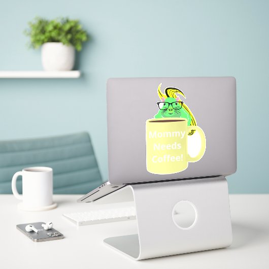 Sticker Naughty Squirrel #167 Coffee Cup (Ordinateur portable sur le bureau)