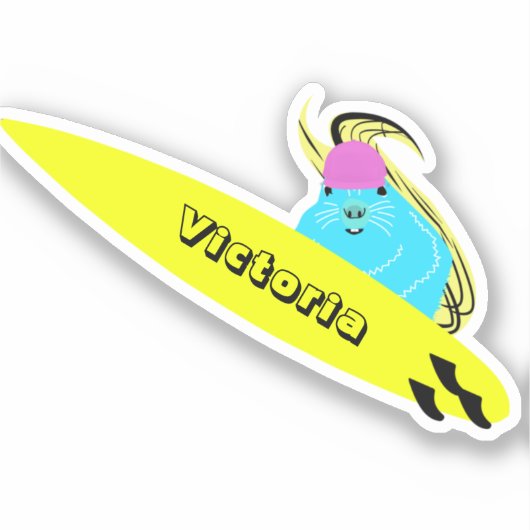 Sticker Naughty Squirrel #1684 Surf (Recto)