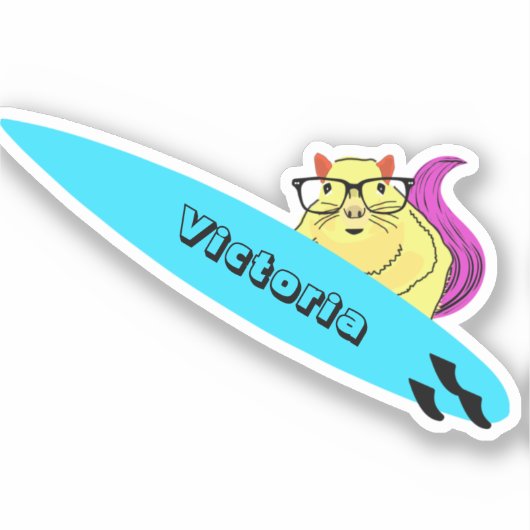 Sticker Naughty Squirrel #1722 Surf (Recto)