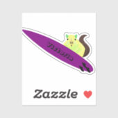 Sticker Naughty Squirrel #1768 Surf (Feuille)