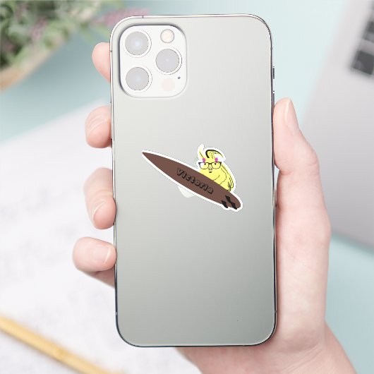 Sticker Naughty Squirrel #1798 Surfing (Téléphone)