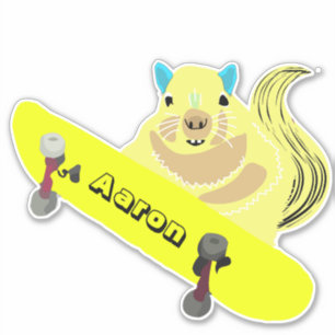 Sticker Naughty Squirrel #186 Skateboard