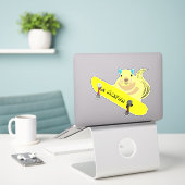 Sticker Naughty Squirrel #186 Skateboard (Ordinateur portable sur le bureau)
