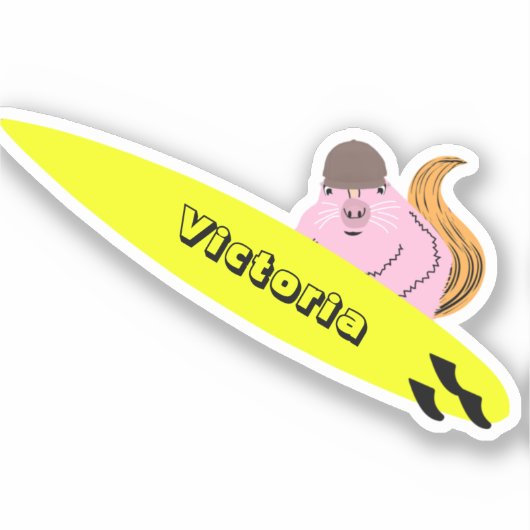 Sticker Naughty Squirrel #1994 Surf (Recto)