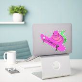 Sticker Naughty Squirrel #200 Hailey Skateboard (Ordinateur portable sur le bureau)