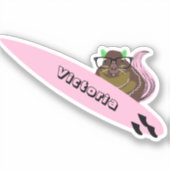 Sticker Naughty Squirrel #2010 Surfing (Recto)