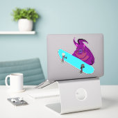 Sticker Naughty Squirrel #206 (Ordinateur portable sur le bureau)