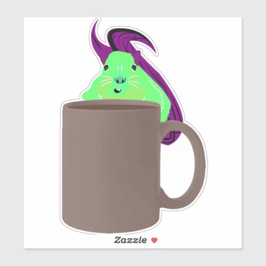 Sticker Naughty Squirrel #208 (Feuille)