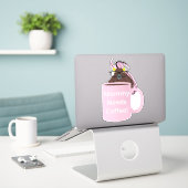 Sticker Naughty Squirrel #211 Coffee Cup (Ordinateur portable sur le bureau)