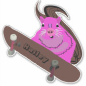 Sticker Naughty Squirrel #212 Hailey Skateboard (Devant)