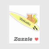 Sticker Naughty Squirrel #2176 Surf (Feuille)