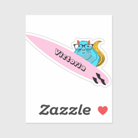 Sticker Naughty Squirrel #2196 Surf (Feuille)