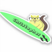 Sticker Naughty Squirrel #219 Surf (Recto)