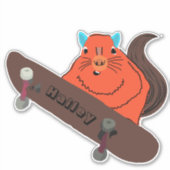Sticker Naughty Squirrel #232 Hailey Skateboard (Devant)