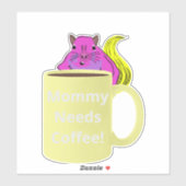 Sticker Naughty Squirrel #234 Coffee Cup (Feuille)